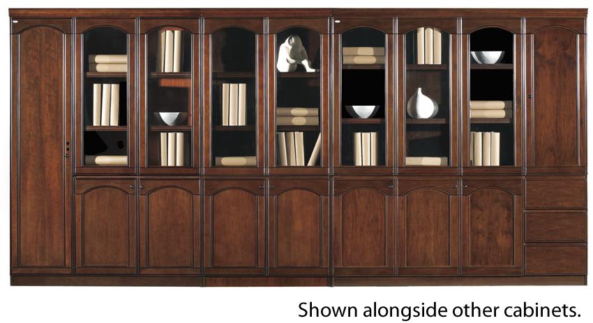 Real Wood Veneer Office Storage Bookcase - GRA-UM162